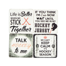 Hockey Resin Coaster - S/4 (9044-BM1995-S4)