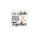 Hockey Resin Coaster - S/4 (9044-BM1995-S4)