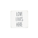 "Love" Resin Coaster S4 (9044-NM8063-S4)