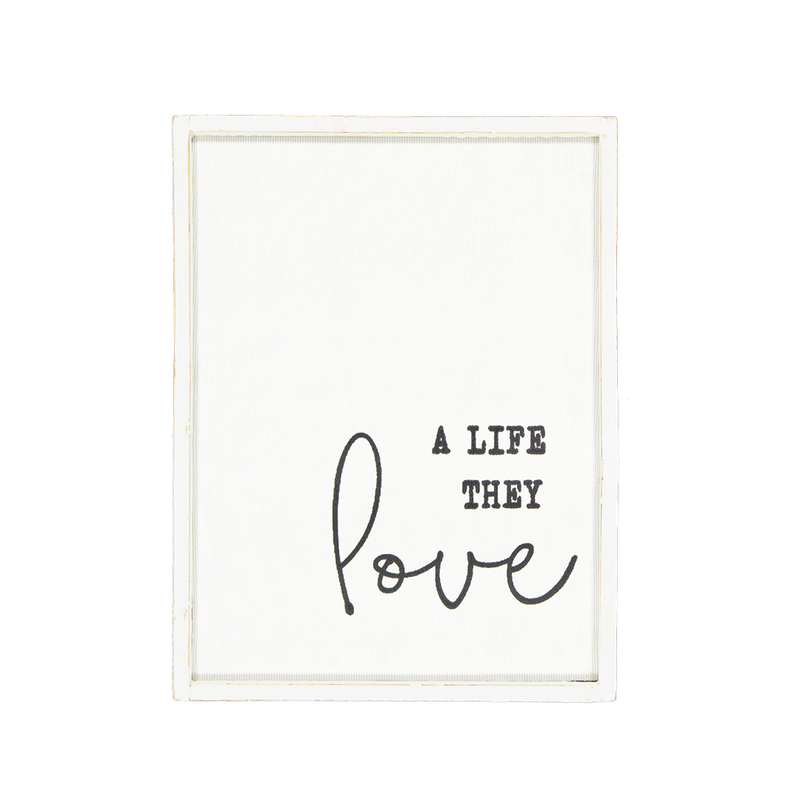 "A Life They Love" Wall Decor (7168-KM7040-00)