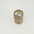 Birch Bark Wooden Candle Holder With Heart - Small (200022)
