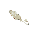 Cream Metal Wall Hook With Clear Knob (9044-TX6725-00)