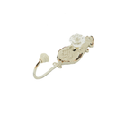 Cream Metal Wall Hook With Clear Knob (9044-TX6725-00)