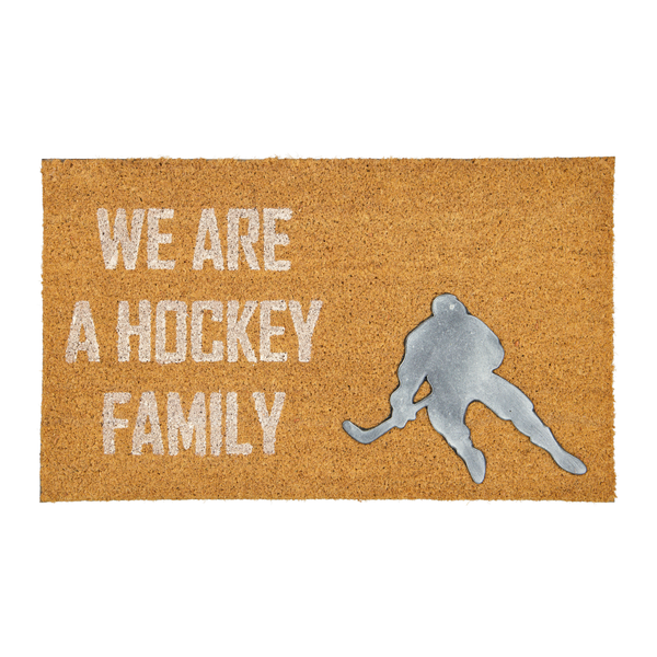 "We Are A Hockey Family" Natural Printed Mat (4222-KM7348-00)