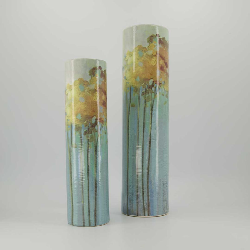 Betty Bright Forest Round Ceramic Vase Small (2929-PI6644-GM)