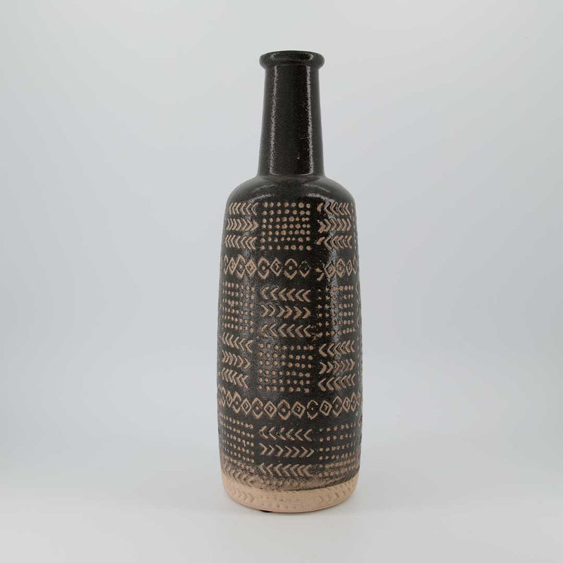 Burnak Ceramic Bottle Vase - Large (2091-DM2651-0L)