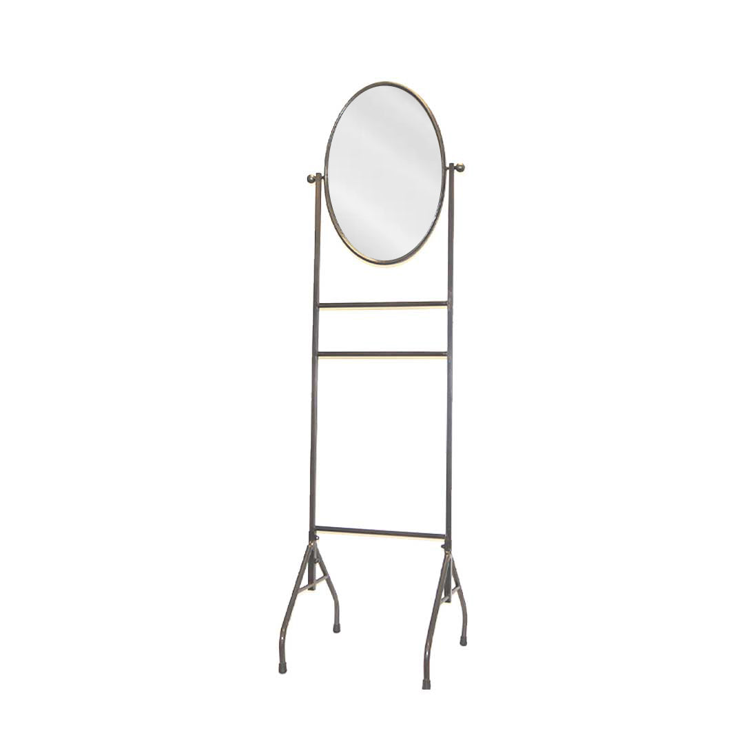 ハート ガラス ディスプレイスタンド Hilda Oval Mirror On Display Stand (9044-HM8192-MR)