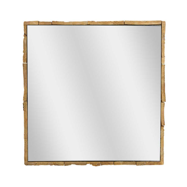 Pierre Square Mirror With Wooden Frame (0037-GM3711-MR)