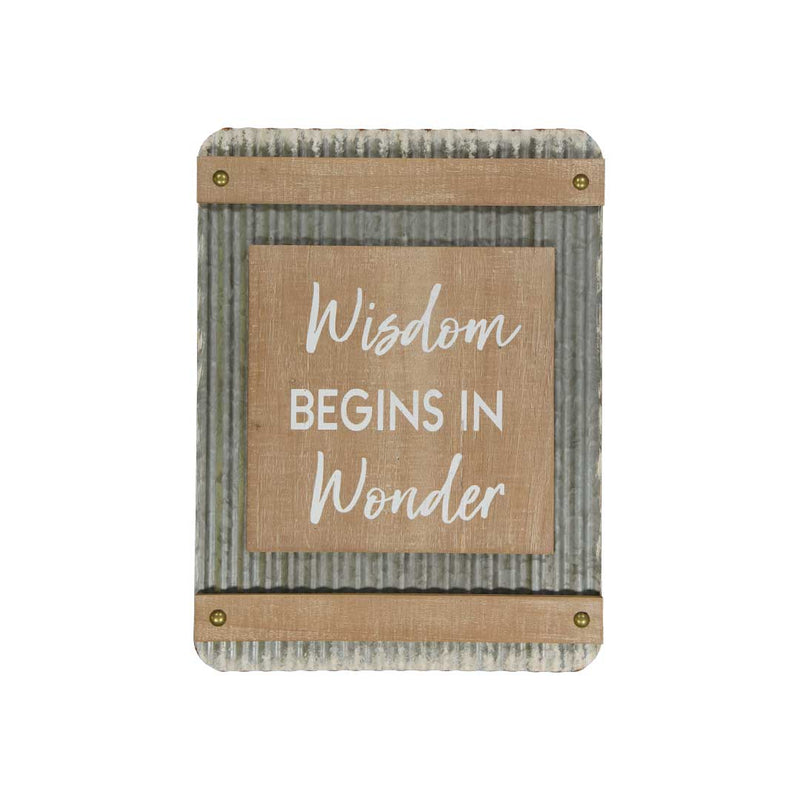 "Wisdom Begins In Wonder" Wall Decor (9044-DM6784-00)