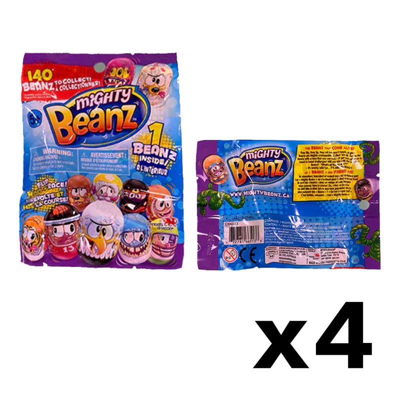 Mighty Beanz - Lot of 4 Mighty Beanz Foil Bag (66513-4)