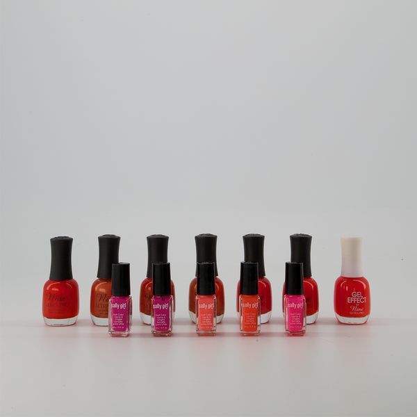 Real Colours - 12 Assorted Nail Polish - Warm - NEW