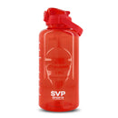 SVP SPORTS - 128Oz SVP Water Bottle (128OZ-REDCLEAR)