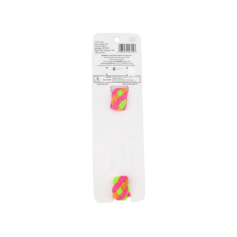 Conair - Scunci 1pk Braided Neon Sport Headband (92702WC-24PK)