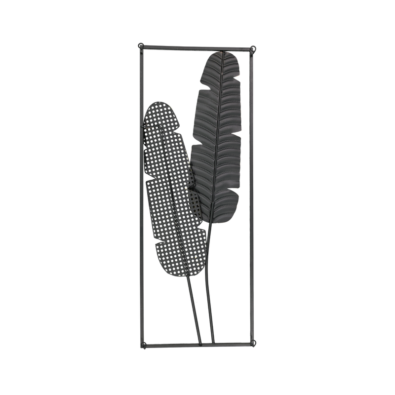 2 Tropical Leaves Metal Wall Decor (7808-JM2526-00)