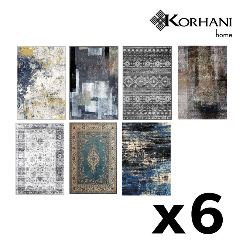 6 Assorted Korhani Rugs from Group 4 Rug (RUGS-GROUP04-6)