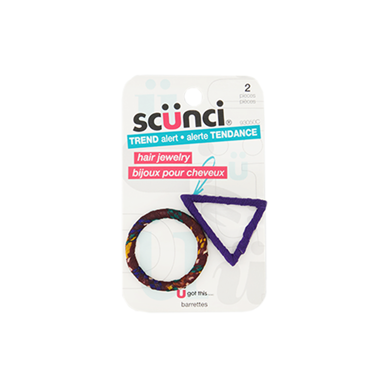 Conair - 2pk Fabric Wire Barrettes (93050C)