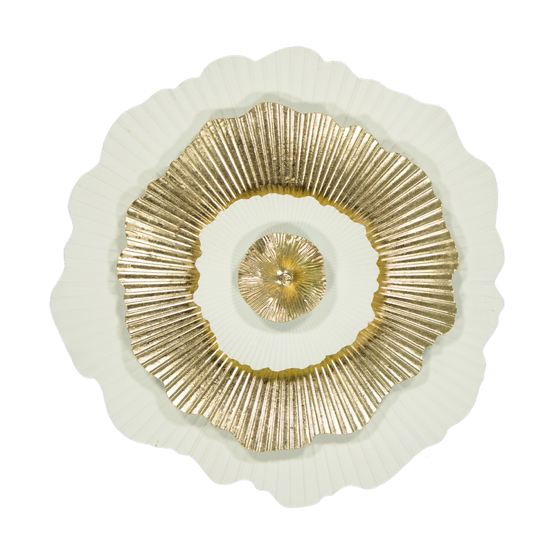 3D Flower Metal Wall Decor - Large (7168-KM7013-0L)