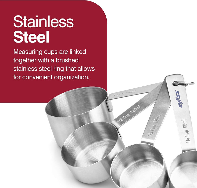 Zyliss Stainless Steel Measuring Cups (E970056)