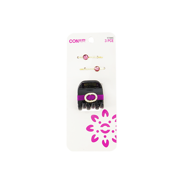 Conair - 3pk Fashion Mixed Pack of Clips (57308C)