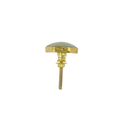 Hexagon Resin & Brass Knob (4156-NM7661-GR)