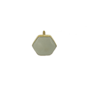 Hexagon Resin & Brass Knob (4156-NM7661-GR)