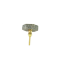 Hexagon Marble & Brass Knob (4156-NM7668-GN)