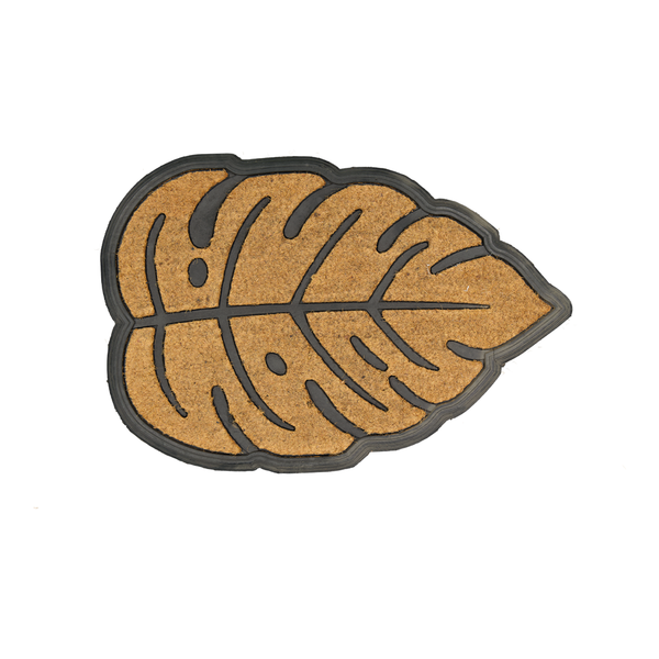 Leaf Rubber and Fibre Door Mat (4222-KM7344-00)