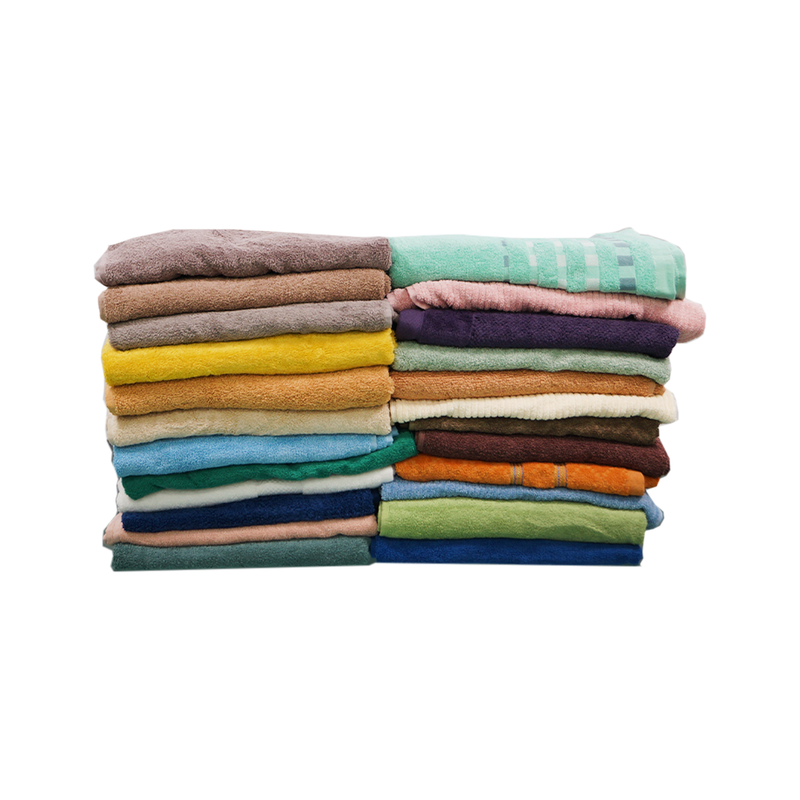 Assorted 24 Pack of Plush Bath Towels