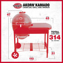 Char-Griller - AKORN Kamado Charcoal Grill w/ Cart (E56520)
