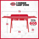 Char-Griller - 3-Burner Camp Stove (3138)