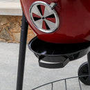 Char-Griller - Premium Kettle 22-in W Red Kettle Charco (14822)