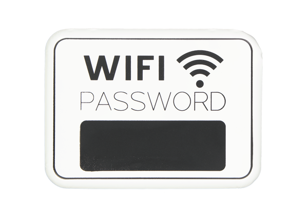 Wifi Password Iron Wall Plaque (9044-BM1983-00)