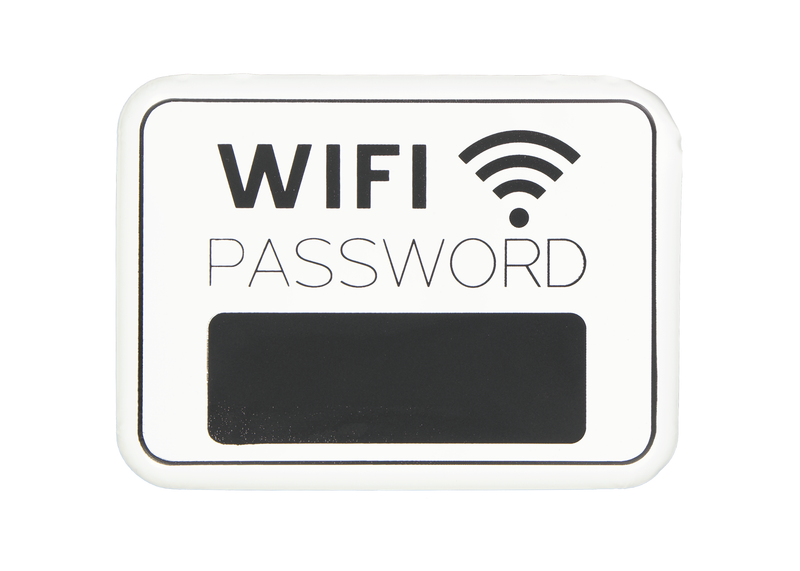 Wifi Password Iron Wall Plaque (9044-BM1983-00)