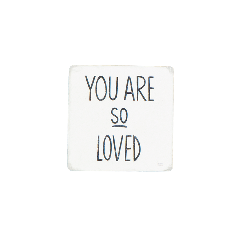 "Love" Resin Coaster S4 (9044-NM8063-S4)