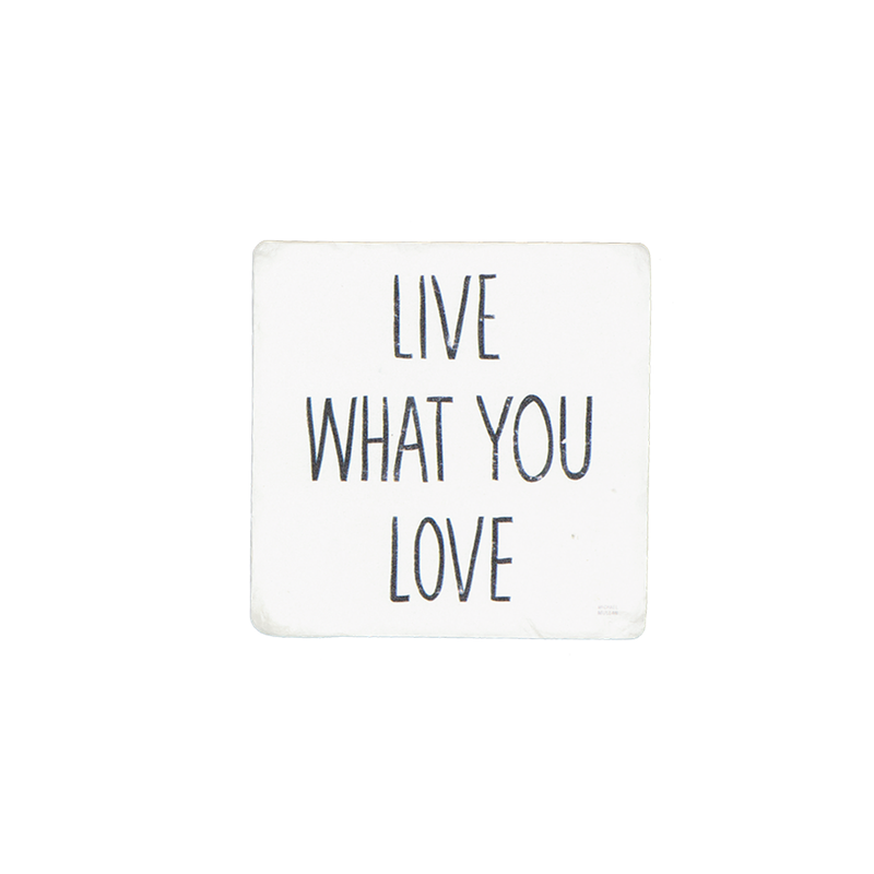 "Love" Resin Coaster S4 (9044-NM8063-S4)