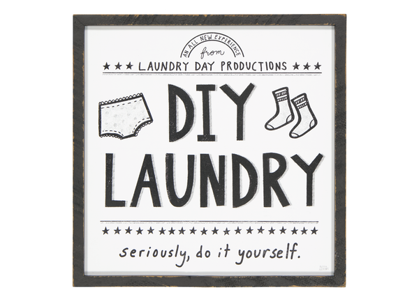 "Diy Laundry" Wall Plaque (9044-NM8066-00)