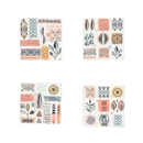 [9044-NM8068-S4] Set Of 4 Kebe Resin Coaster