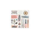 [9044-NM8068-S4] Set Of 4 Kebe Resin Coaster