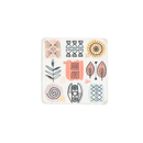 [9044-NM8068-S4] Set Of 4 Kebe Resin Coaster