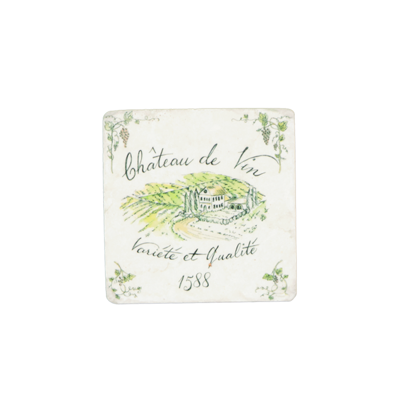 Vintage Wine Resin Coasters - S/4 (9044-HM8190-S4)