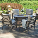 Agio - Evanston 5PC Fire Table Set (EVANSTON-5PC-FIRETABLE)