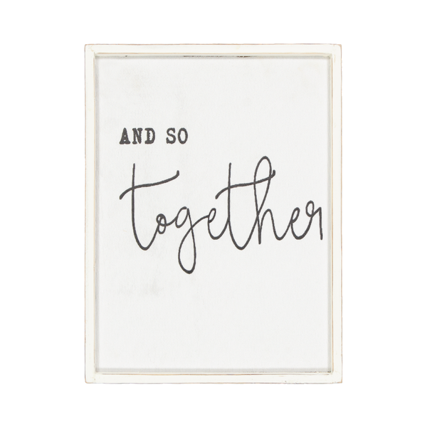 "And So Together" Wooden Wall Decor (7168-KM7041-00)