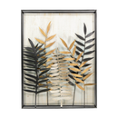 Avery Leaves In Frame Metal Wall Art (7808-EM0602-00)