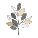 Zussie Leaves Metal Wall Decor (7168-KM7025-00)