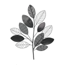 Zussie Leaves Metal Wall Decor (7168-KM7025-00)