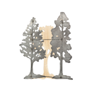 Black And White Metal And Wood Tree (7168-NM8356-00)