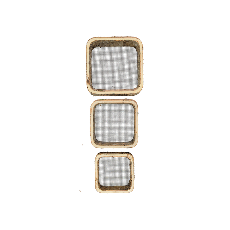 Birch Bark Wall Hanging - Set of 3 (300340)