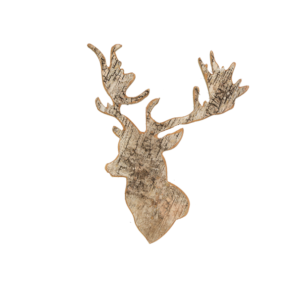 Birch Reindeer Head Ornament (400443)