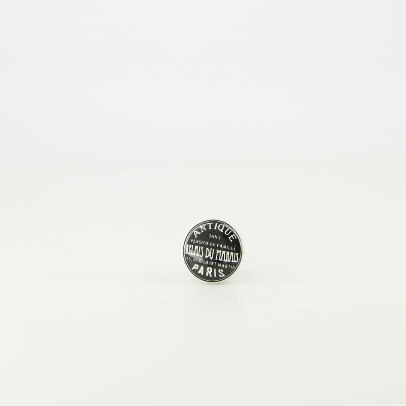 Black & white Ceramic Door Knob (4156-AM8122-00)