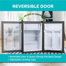 Black+Decker - 2.5 Cu. Ft. Compact Fridge W/ Freezer (BCRK25B)